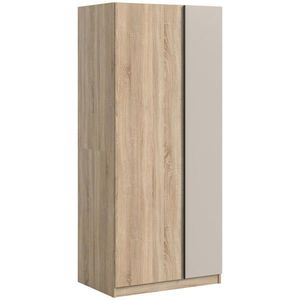 MID.YOU SKRIŇA S OTOČNÝMI DVERAMI, dub sonoma, kašmírová, 80/183/53 cm vyobraziť