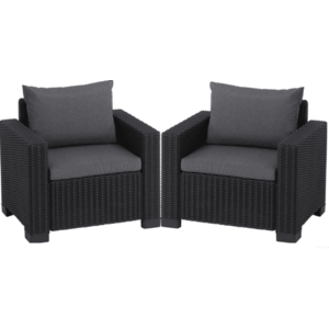 KETER Záhradné kreslá FLORIDA | grafit vyobraziť