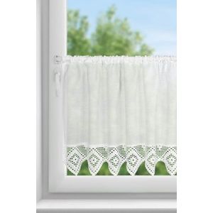 ArtFir Krátka záclona ISAAC P | biela 150 x 60 cm vyobraziť