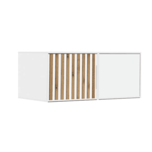 ArtStol Nadstavec ku skrini BALI LUX D2 | biela vyobraziť