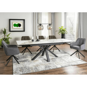 Signal Jedálenský stôl COLUMBUS CERAMIC AMBER BIANCO vyobraziť