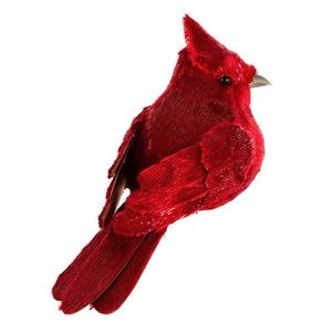 ArtFir Vianočná dekorácia VTÁČIK 322A | červená 6 x 13 cm vyobraziť