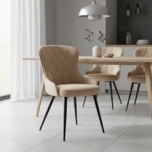 Signal Jedálenská stolička LOTUS VELVET | béžová vyobraziť