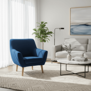 Signal Kreslo NORDIC 1 VELVET | modrá vyobraziť