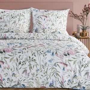 ArtFir Obliečky na dvojlôžko SPRING 51 | biela/zelená 220 x 200 cm vyobraziť