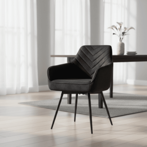 Signal Jedálenská stolička SERVIO VELVET | čierna vyobraziť