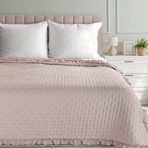 ArtFir Prikrývka na posteľ LIBI 3 | púdrovoružová 200 x 220 cm vyobraziť