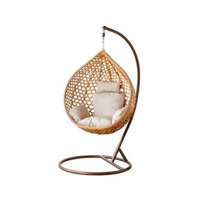 Chomik Závesné kreslo NESTIO S s poduškou | hnedá / béžová vyobraziť