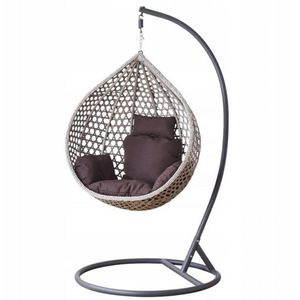 Chomik Závesné kreslo NESTIO S s poduškou | sivá / sivá vyobraziť