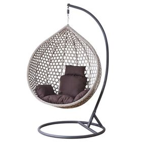 Chomik Závesné kreslo NESTIO XL s poduškou | sivá / tmavosivá vyobraziť