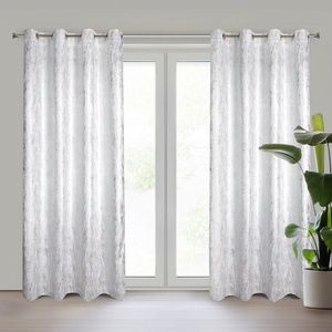 ArtFir Zatemňovací záves ELISE K | biela/strieborná 140 x 250 cm vyobraziť