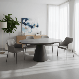 Signal Rozkladací jedálenský stôl ANGEL II | čierny mat vyobraziť