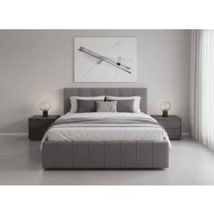 Elvisia Manželská posteľ MONACO s výklopným roštom | sivá 180 x 200 cm vyobraziť