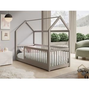 ArtAdrk Detská posteľ domček GRAJA | sivá 90 x 200 cm vyobraziť