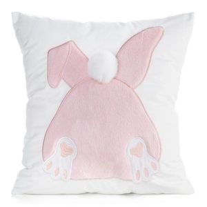 ArtFir Veľkonočná obliečka na vankúš EASTER 129 | biela/svetlá ružová 45 x 45 cm vyobraziť