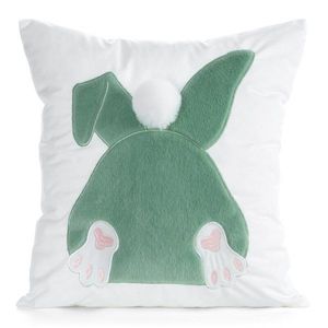 ArtFir Veľkonočná obliečka na vankúš EASTER 129 | biela/šalviová 45 x 45 cm vyobraziť