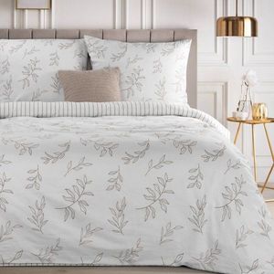 ArtFir Obliečky na jednolôžko RAYA 1 | biela/béžová 140 x 200 cm vyobraziť