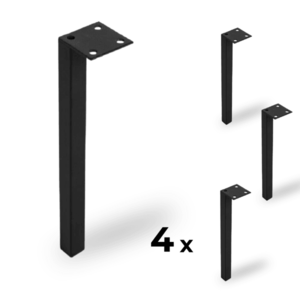 Elvisia Kovové nohy SIMPLE L-200 | čierna 4ks vyobraziť