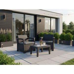 Chomik Záhradný set FLONE | antracit vyobraziť