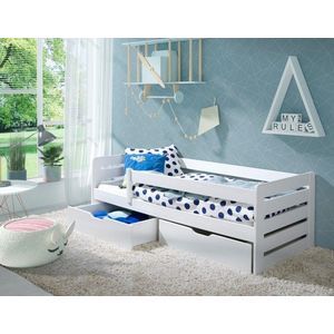 ArtBed Detská posteľ so zábrankou BELLA | biela 80 x 180 cm vyobraziť