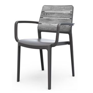 KETER Záhradné kreslo DEPORTO s podrúčkami | storm grey / grafit vyobraziť