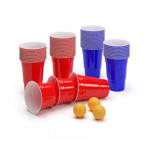 BeerCup Nadal, 16 Oz, Red & Blue Party Pack, poháre, dve farby, vrátane loptičiek a pravidiel vyobraziť