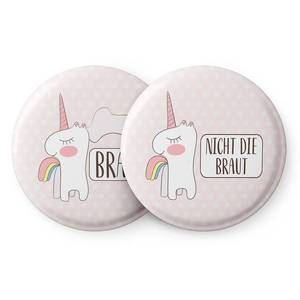 Spielehelden Odznaky Einhorn Dievčenská rozlúčka so slobodou 12 odznakov 5, 6 cm Extra veľké Darček na dievčenskú rozlúčku so slobodou vyobraziť