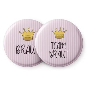 Spielehelden Odznaky Koruna Dievčenská rozlúčka so slobodou 12 odznakov 5, 6 cm extra veľké Darček na dievčenskú rozlúčku so slobodou vyobraziť