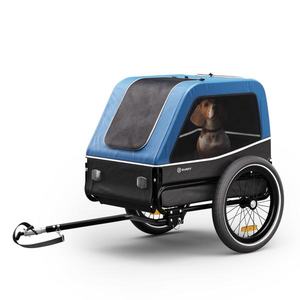 KLARFIT Goldie S, príves na bicykel pre psov, 130 l, pre malé/stredne veľké psy, polyesterová sieťovina, kryty okien vyobraziť