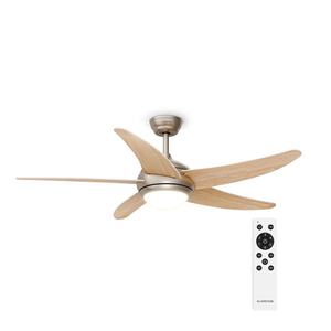 Klarstein Bolero stropný ventilátor so svetlom | 132 cm | 35 W | Tichá prevádzka | Drevo vyobraziť