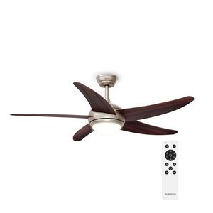 Klarstein Bolero stropný ventilátor so svetlom | 132 cm | 35 W | Tichá prevádzka | Drevo vyobraziť