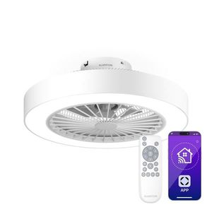 Klarstein ZenBreeze inteligentný stropný ventilátor so svetlom | 48 cm | 16 W | Tichý | LED | Akryl vyobraziť