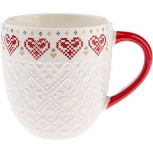 Porcelánový hrnček Pletené srdce 630 ml vyobraziť