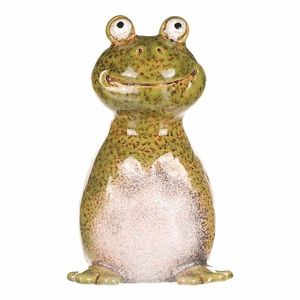 Záhradná dekorácia na plot Žaba, 8 x 8 x 14 cm, keramika vyobraziť