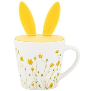 Altom Porcelánový hrnček Marigolds so silikónovým viečkom, 330 ml vyobraziť