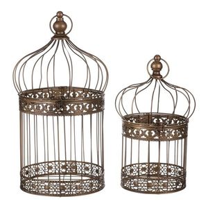 Súprava kovových klietok Vask 2 ks, medená vyobraziť