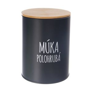 Dóza plech/bambus pr. 13 cm Múka polohrubá BLACK SK vyobraziť