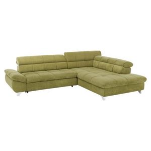 KONDELA Sana Roh P rohová sedačka s rozkladom zelená vyobraziť