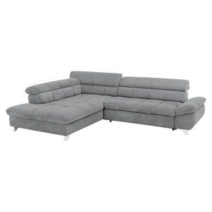 KONDELA Sana Roh L rohová sedačka s rozkladom sivá vyobraziť
