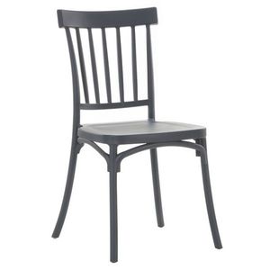 KONDELA Sazen New stohovateľná stolička tmavosivá vyobraziť