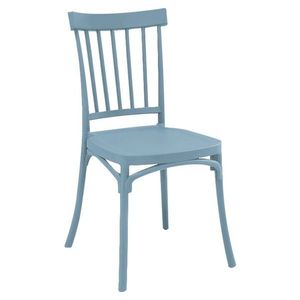 KONDELA Sazen stohovateľná stolička modrá vyobraziť