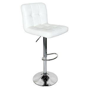 KONDELA Kandy 2 New barová stolička biela / chróm vyobraziť