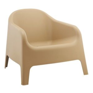 KONDELA Sokra New záhradné stohovateľné kreslo hnedá vyobraziť