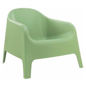 KONDELA Sokra New záhradné stohovateľné kreslo zelená vyobraziť
