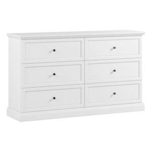 KONDELA Locca K6S zásuvková komoda biela vyobraziť