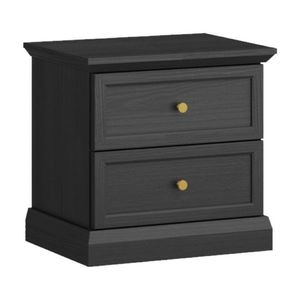 KONDELA Locca NS nočný stolík čierny grafit vyobraziť