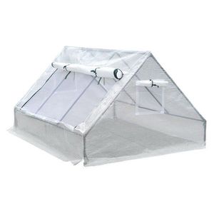 KONDELA Grene záhradný fóliovník 180x140x94 cm biela vyobraziť