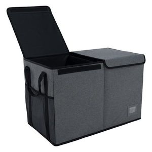 KONDELA Deter skladací úložný box sivá/ čierna vyobraziť