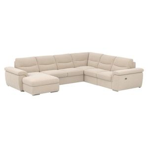 KONDELA Hella Roh U P rohová sedačka u s rozkladom béžová vyobraziť