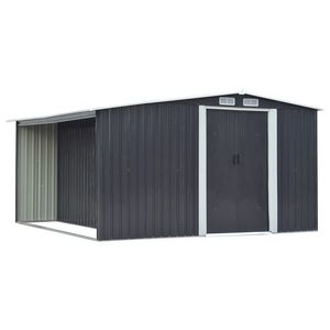 NABBI Toolster plechový záhradný domček 312x335x178 cm sivá vyobraziť